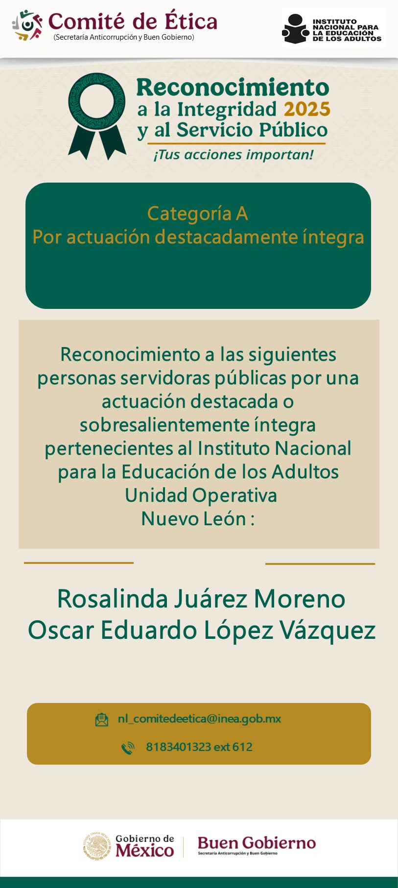 Reconocimiento Comité de Ética Image